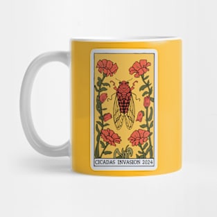 Cicadas Tarot Card Cicada Invasion 2024 Mug